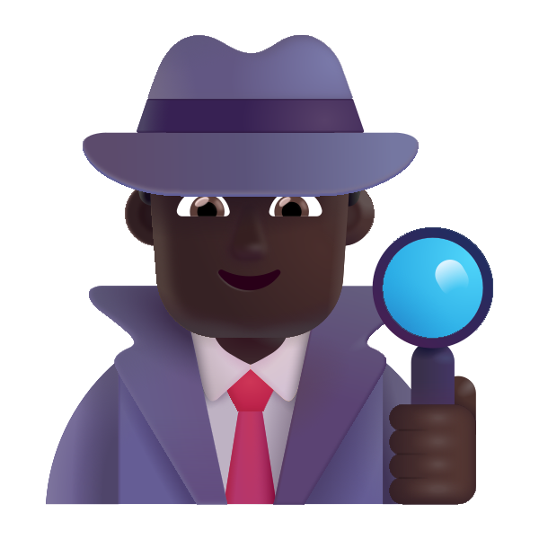 Man Detective Color Dark Vector