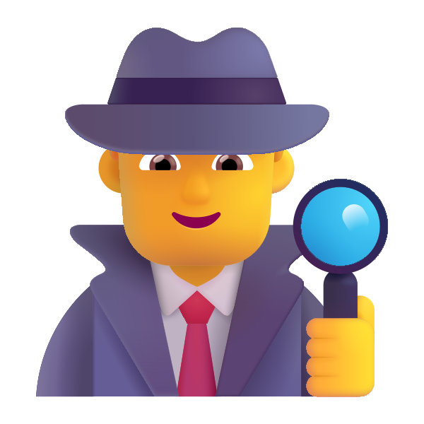 Man Detective Color Default Vector