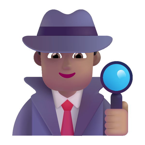Man Detective Color Medium
