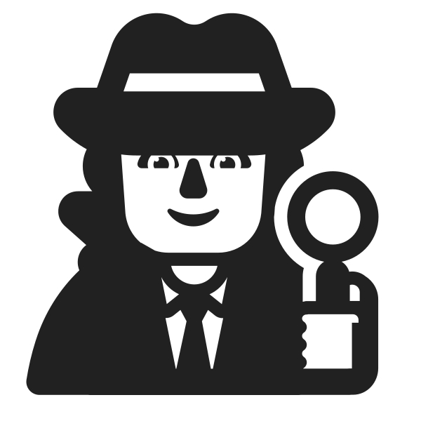 Man Detective High Contrast Default