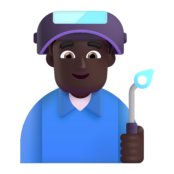 Man Factory Worker Color Dark