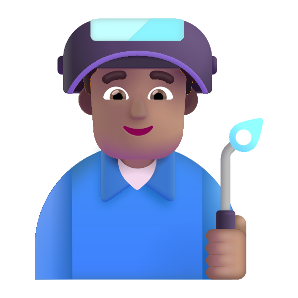 Man Factory Worker Color Medium Vector