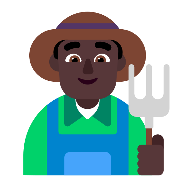 Man Farmer Flat Dark