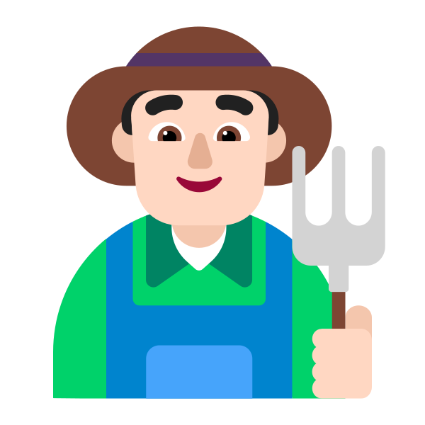 Man Farmer Flat Light