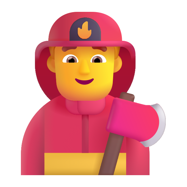 Man Firefighter Color Default