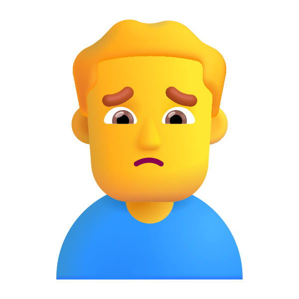 Man Frowning Color Default