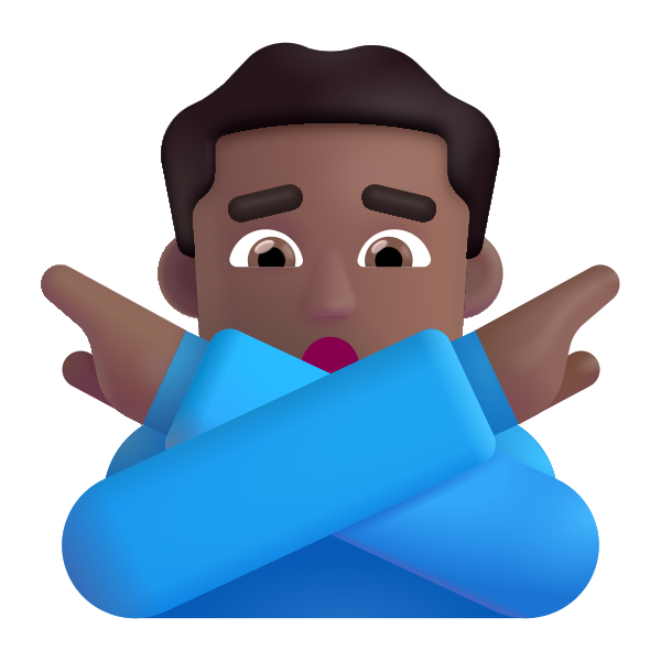 Man Gesturing No Color Medium Dark Vector