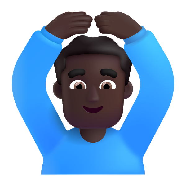Man Gesturing Ok Color Dark Vector