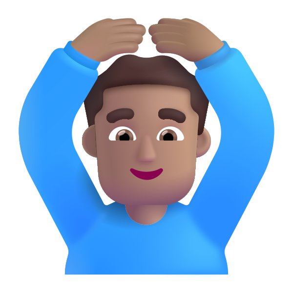 Man Gesturing Ok Color Medium Vector