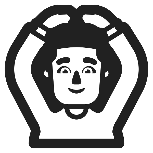 Man Gesturing Ok High Contrast Default