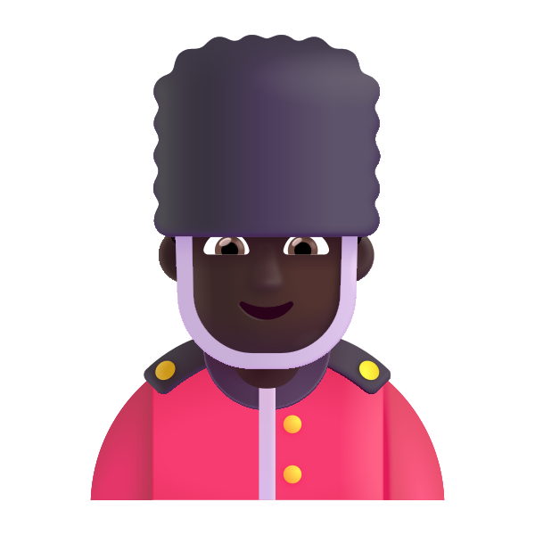 Man Guard Color Dark Vector