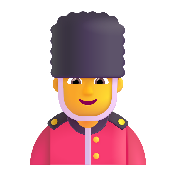 Man Guard Color Default Vector