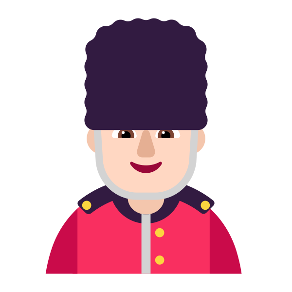 Man Guard Flat Light Vector