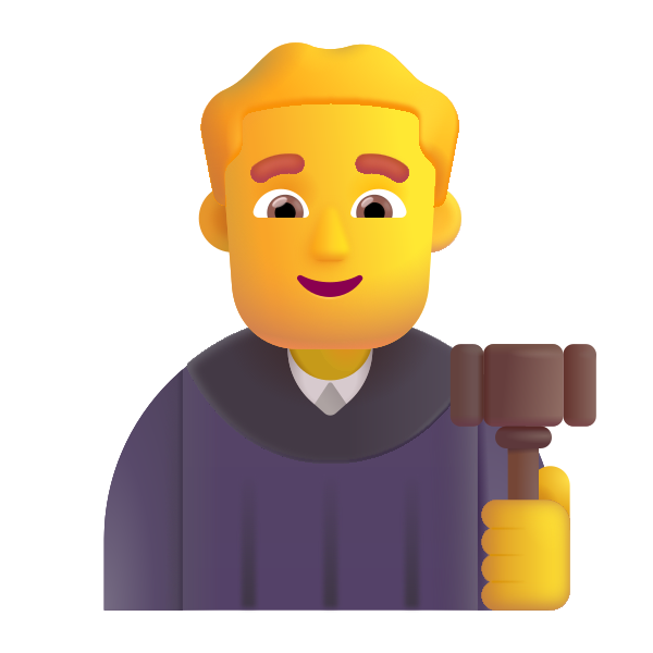 Man Judge Color Default Vector