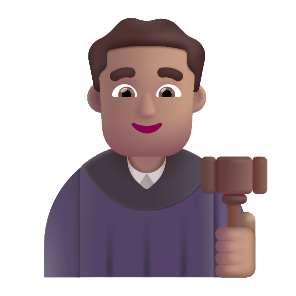 Man Judge Color Medium