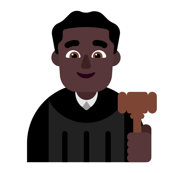 Man Judge Flat Dark