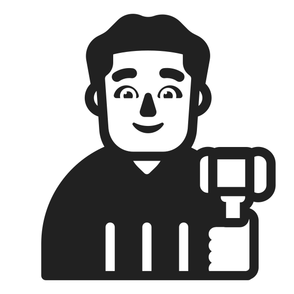 Man Judge High Contrast Default Vector