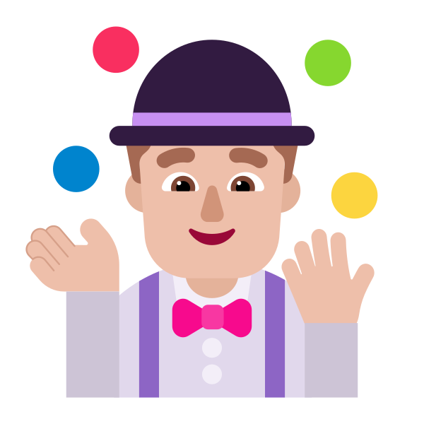 Man Juggling Flat Medium Light