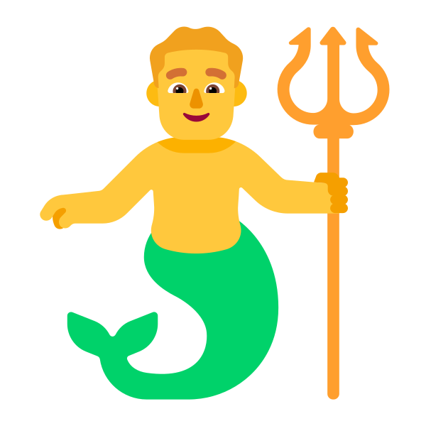 Man Merpeople Flat Default