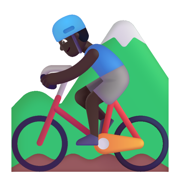 Man Mountain Biking Color Dark