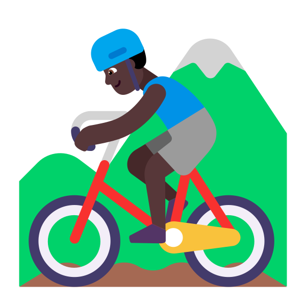 Man Mountain Biking Flat Dark