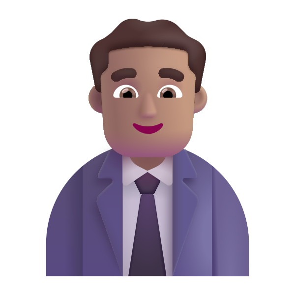 Man Office Worker Color Medium Vector