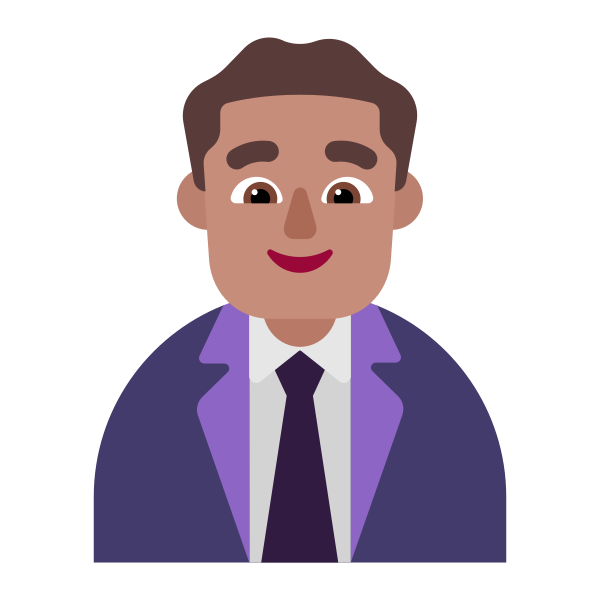 Man Office Worker Flat Medium