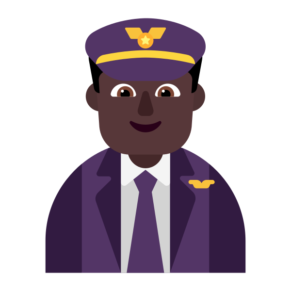 Man Pilot Flat Dark