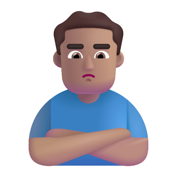 Man Pouting Color Medium