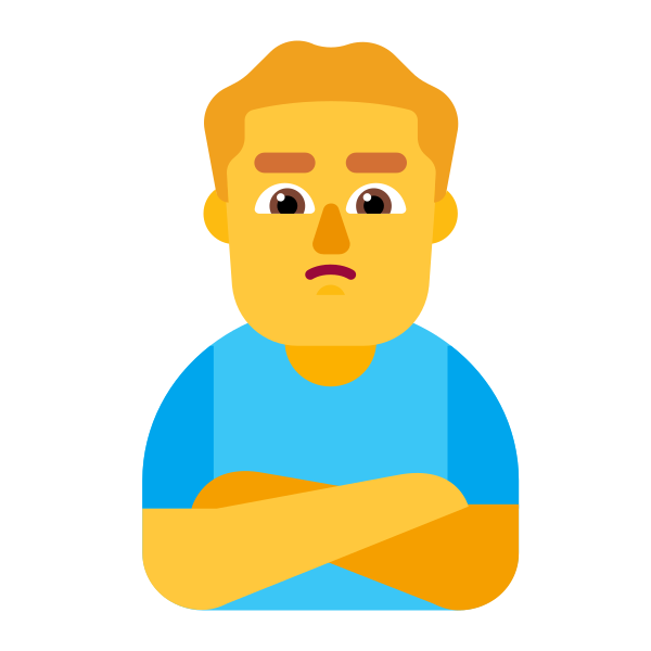 Man Pouting Flat Default