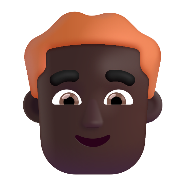 Man Red Hair Color Dark Vector
