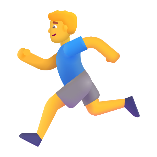Man Running Color Default