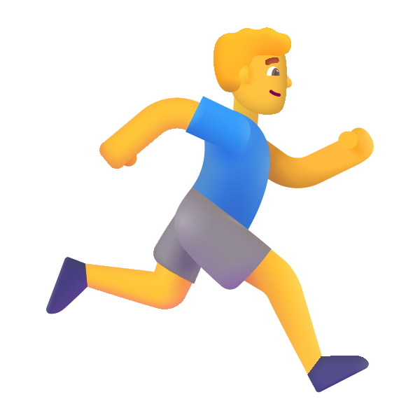 Man Running Facing Right Color Default