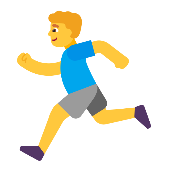 Man Running Flat Default