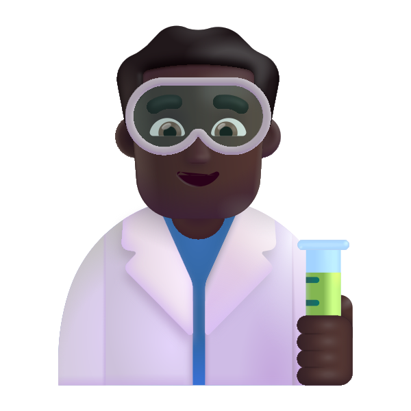 Man Scientist Color Dark Vector