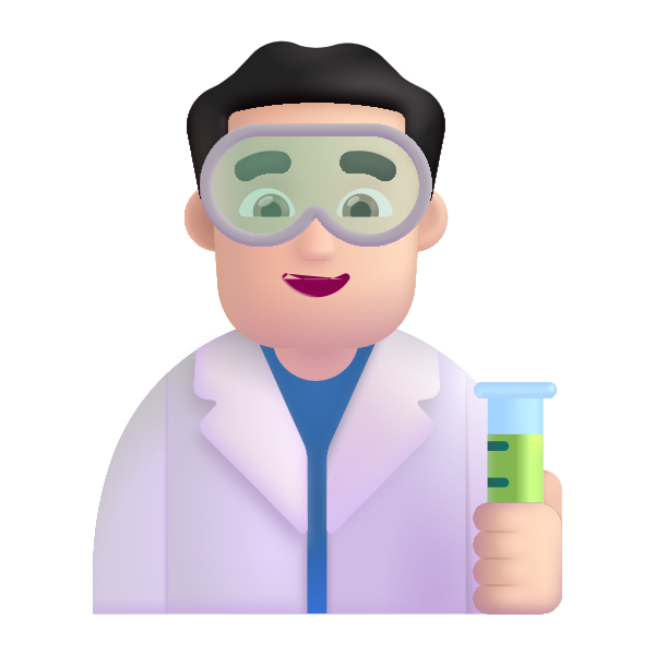 Man Scientist Color Light
