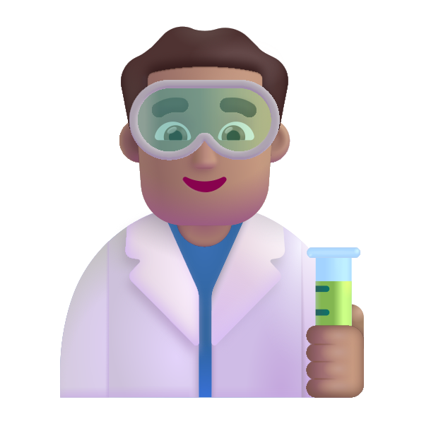 Man Scientist Color Medium