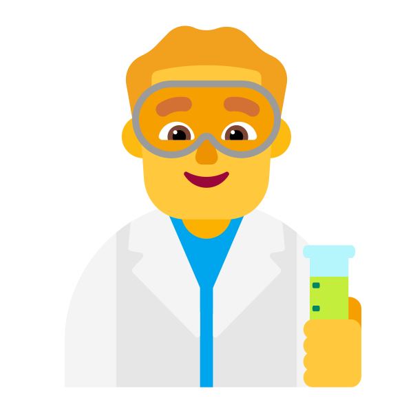 Man Scientist Flat Default