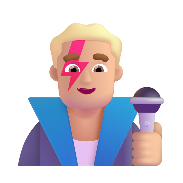 Man Singer Color Medium Light