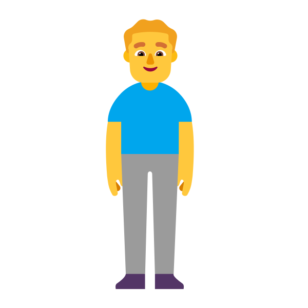 Man Standing Flat Default