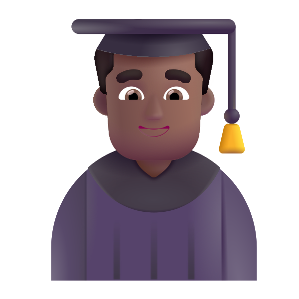 Man Student Color Medium Dark Vector