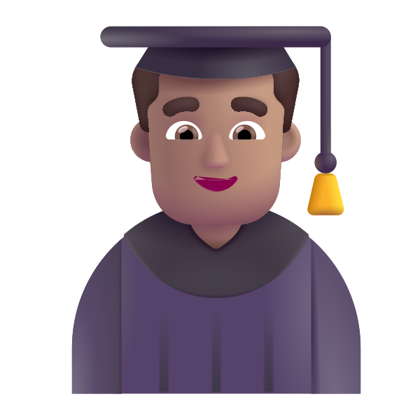 Man Student Color Medium Vector