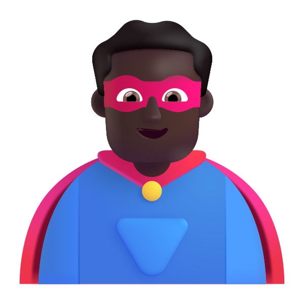 Man Superhero Color Dark Vector