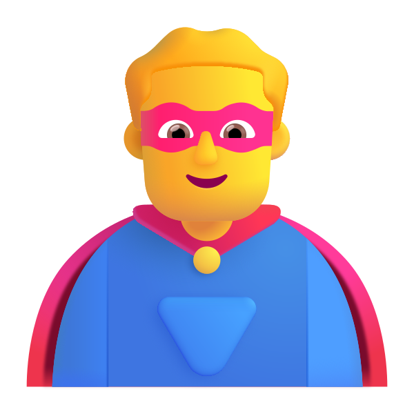 Man Superhero Color Default Vector