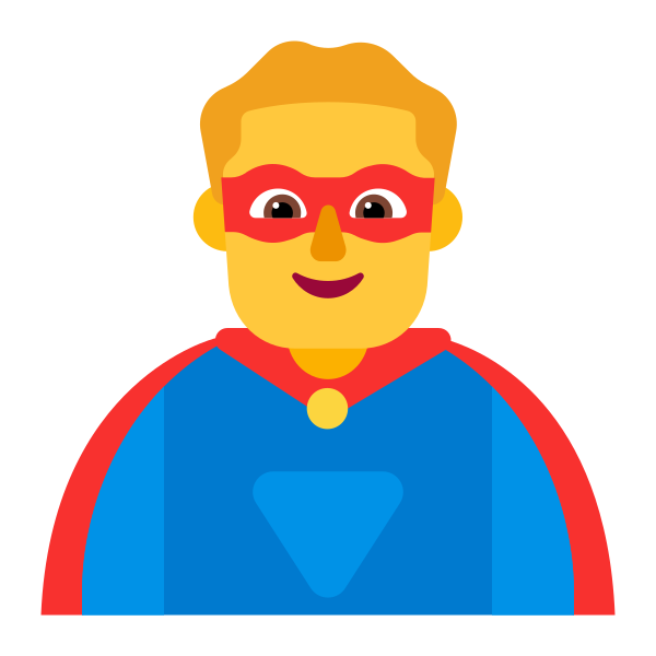 Man Superhero Flat Default