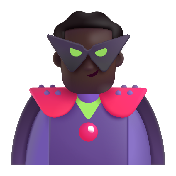 Man Supervillain Color Dark Vector