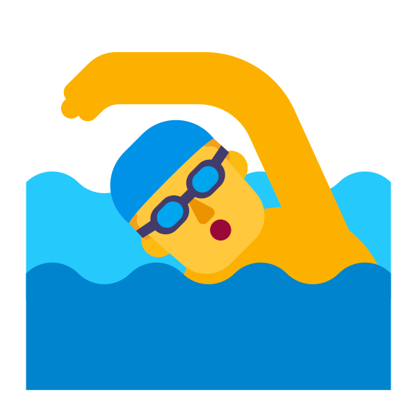 Man Swimming Flat Default