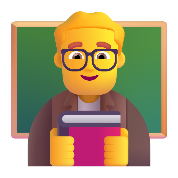 Man Teacher Color Default Vector