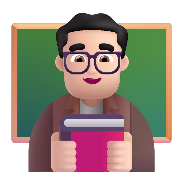 Man Teacher Color Light Vector