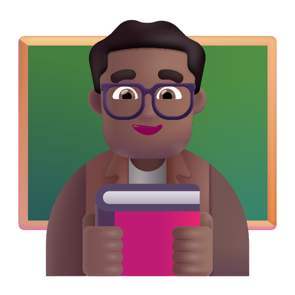 Man Teacher Color Medium Dark